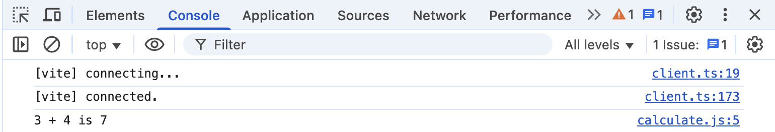 간단한 계산을 하는 스크립트를 실행한 웹 워커